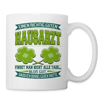Bester Hausarzt Danke - Tasse - Weiß - Rechts