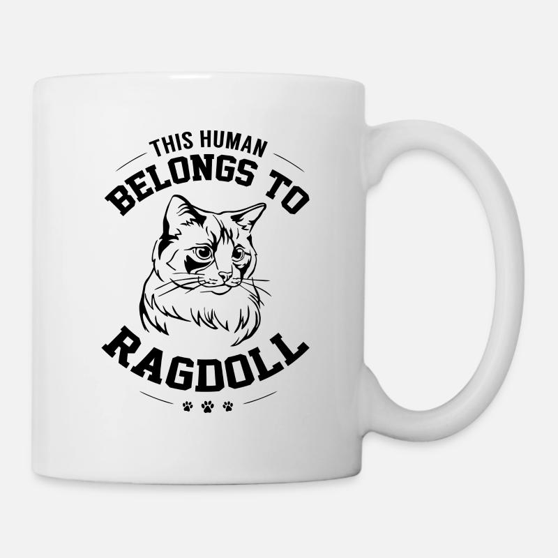 Cat - Ragdoll - Mug - white