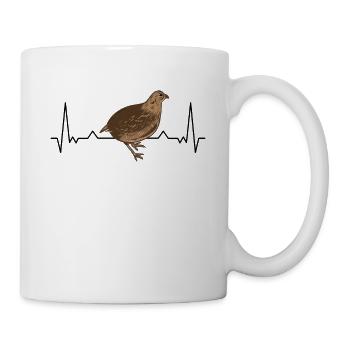 Quail Heartbeat Quail Breeder Quail Hen - Mug - white - Right