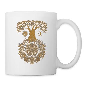 Yggdrasil Arbre de Vie Viking Symbole nordique - Mug blanc - blanc - Droite