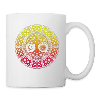Yggdrasil Arbre de Vie Viking Symbole nordique - Mug blanc - blanc - Droite