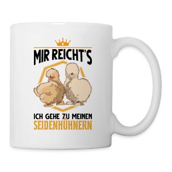 Seidenhuhn Züchter Seidenhühner Silkie Huhn - Tasse - Weiß - Rechts