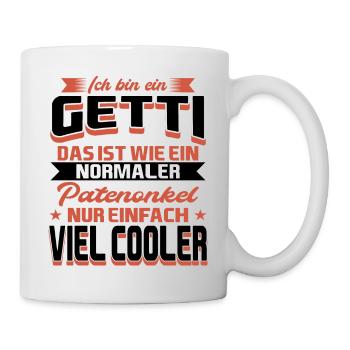 Getti Patenonkel Taufpate - Tasse - Weiß - Rechts
