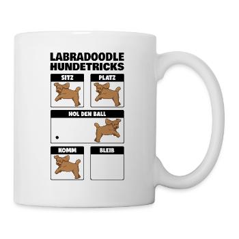 Labradoodle Hundetricks Goldendoodle Geschenk - Tasse - Weiß - Rechts