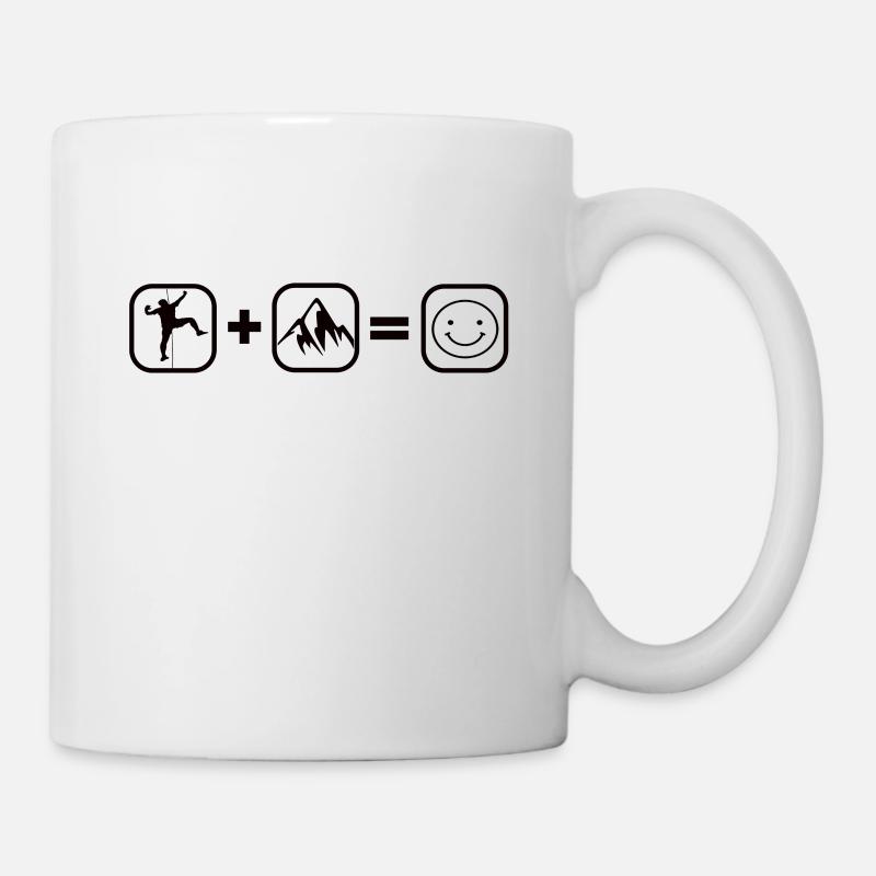 Klettern und Berge - Tasse - Weiß