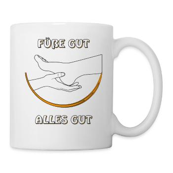 FÜßE GUT ALLES GUT - Tasse - Weiß - Rechts