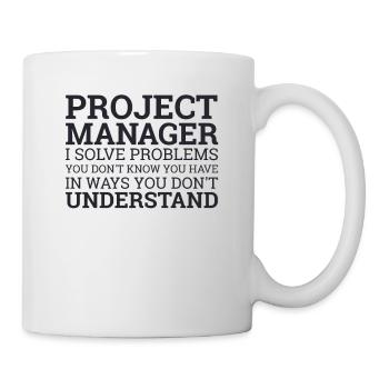Project Manager Solve Problems | Project Manager - Mug - white - Right