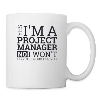 "Project Manager Work" | "Project Manager" - Mug - white - Right