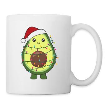 Avocado Christmas Lights Funny Avocados - Mug - white - Right