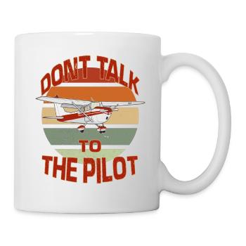 Retro Pilot Modellflieger Hobby Piloten Flieger - Tasse - Weiß - Rechts