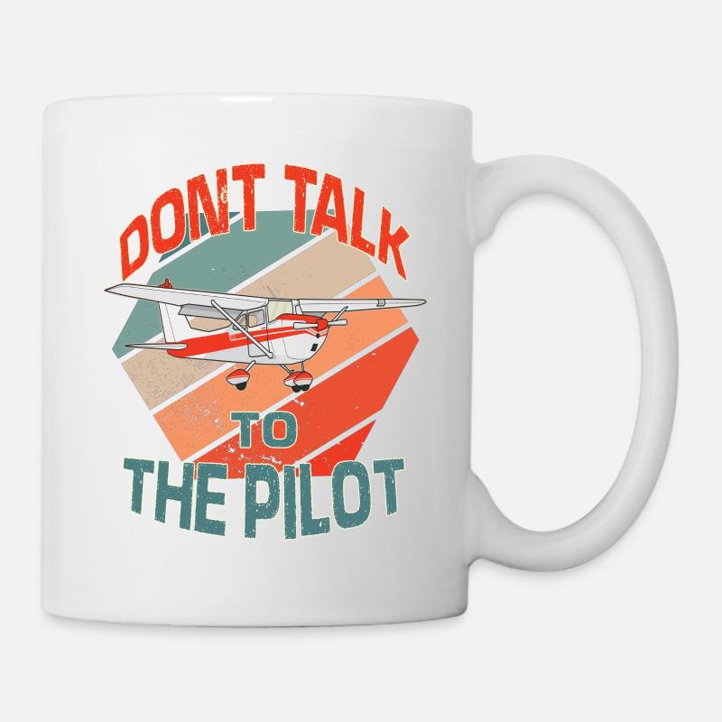 Retro Pilot Modellfliegerpiloten Modellflug - Tasse - Weiß