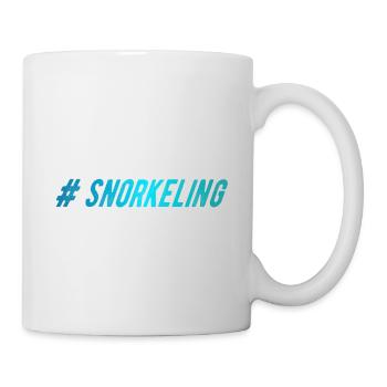 Schnorcheln Tauchsport Tauchen Taucher Geschenk - Tasse - Weiß - Rechts