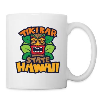 Tiki Bar Hawaii im Sommer - Tasse - Weiß - Rechts
