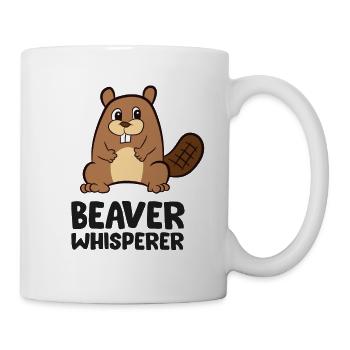 Castor Whisperer Funny Castor - Mug blanc - blanc - Droite