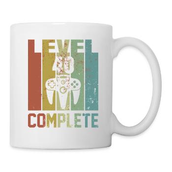 Level 40 complete Birthday Shirt Gift - Mug - white - Right