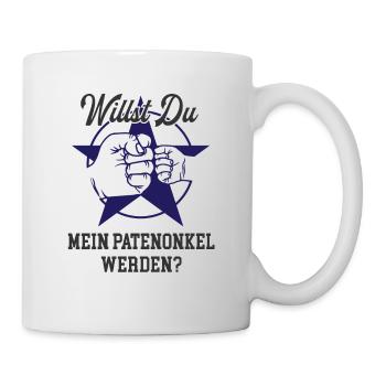 Team Patenonkel Patensohn Patentochter Neffe Kind - Tasse - Weiß - Rechts
