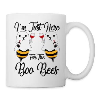 Halloween I’m Just Here For The Boo Bees Funny - Mug blanc - blanc - Droite