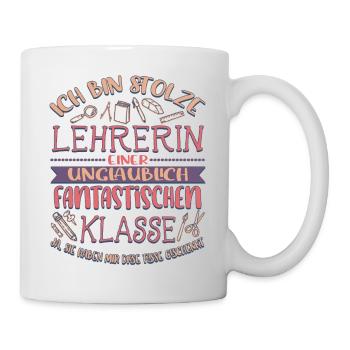 Lehrerin - Tasse - Weiß - Rechts