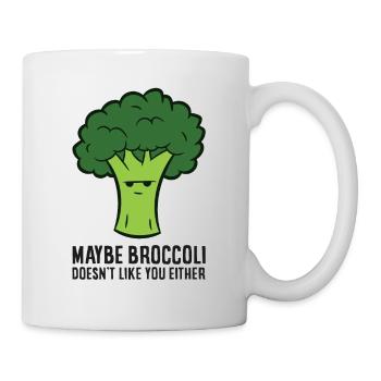 Peut-être que le brocoli ne t’aime pas non plus. - Mug blanc - blanc - Droite