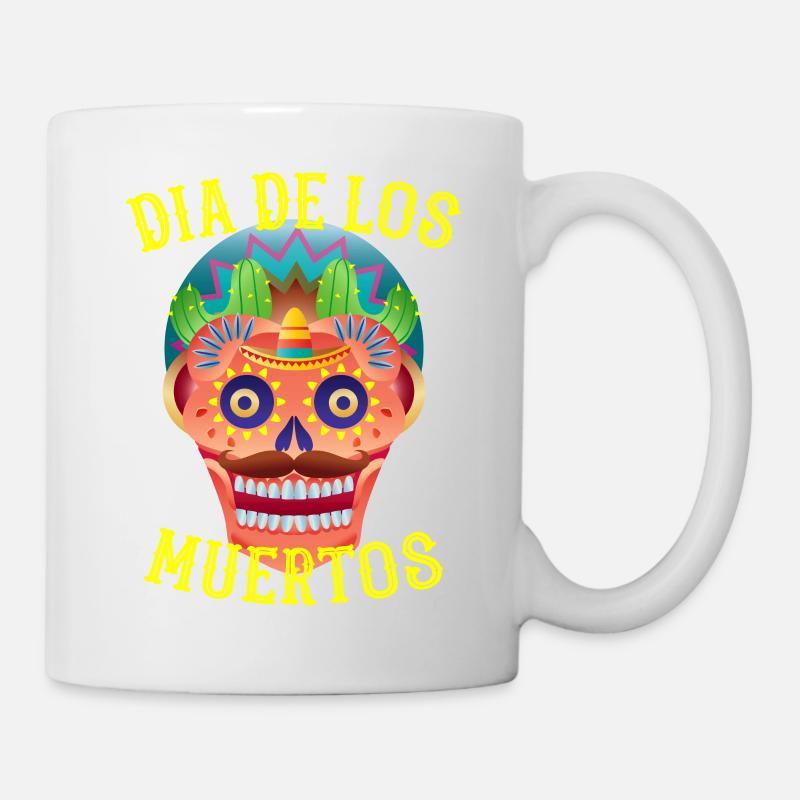 Dia de los Muertos Sugar Skull - Tasse - Weiß