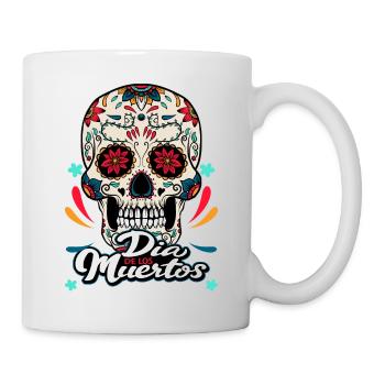 Sugar Skull Dia de los Muertos Gift - Mug - white - Right