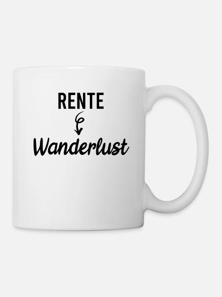 Rente Wandern - Tasse - Weiß