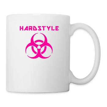 Hardstyle - Party Hard - Event - Festival - Pink - Tasse - Weiß - Rechts