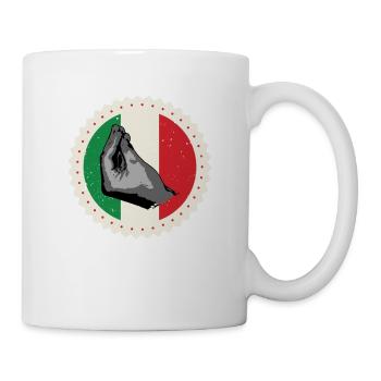 The Finger Purse Italian Funny Italy Art Italiano - Mug - white - Right