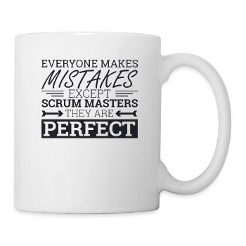 "Scrum Master parfait |" Scrum Master "" - Mug blanc - blanc - Droite