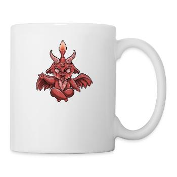 Baphomet Baby I Hail Satan Goth Goat Head Satanic - Mug - white - Right