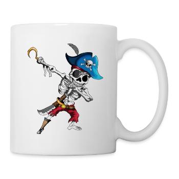 Dabbing Pirate Skeleton Eye patch Pirate Ship - Mug - white - Right