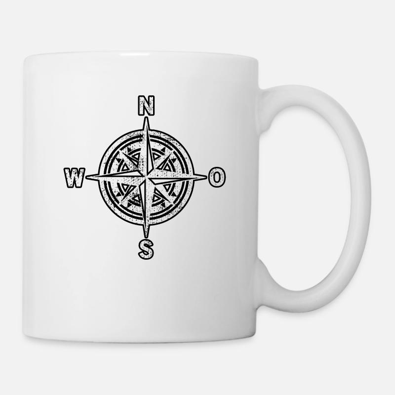 Kompass - Tasse - Weiß