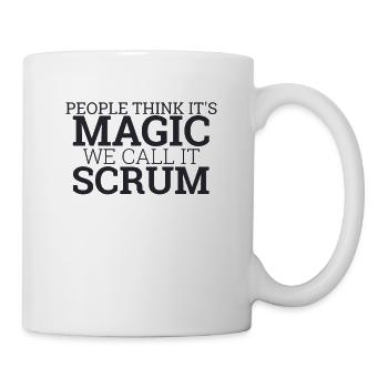 « Scrum Master Magic | » Scrum Master" » - Mug blanc - blanc - Droite