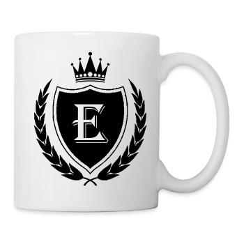 Armer la couronne E - Mug blanc - blanc - Droite