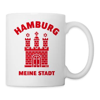 Hamburg Wappen – Meine Stadt - Tasse - Weiß - Rechts