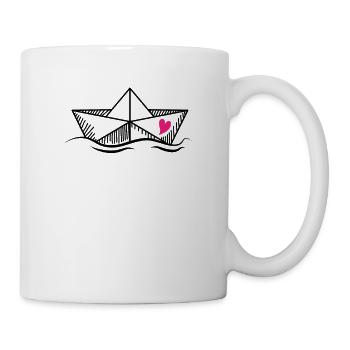 Paper Ship Sea Paper Boat Paper Boat - Mug - white - Right