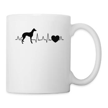 Greyhound Herzschlag Britischer Windhund Besitzer - Tasse - Weiß - Rechts