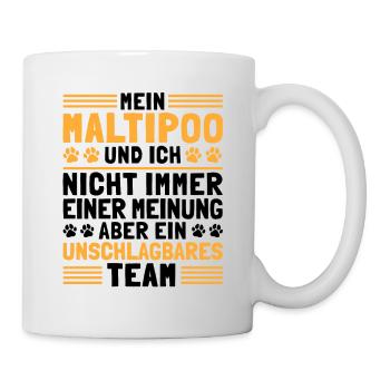 Mein Maltipoo und Ich Maltipoo Geschenk - Tasse - Weiß - Rechts