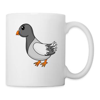 Taube - Tasse - Weiß - Rechts