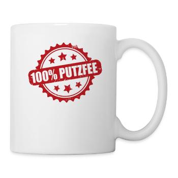 Puzfee Putzfrau Haushaltshilfe Putzkraft - Tasse - Weiß - Rechts