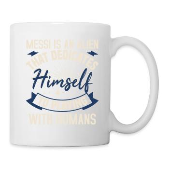 Messi Is An Alien That Dedicates Himself To - Mug blanc - blanc - Droite