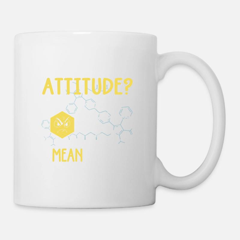 Wie nennt man eine Säure mit einem Einstellungsproblem! - Tasse - Weiß