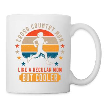 Cross Country Mom Cooler XC Running Mama Läufer - Tasse - Weiß - Rechts