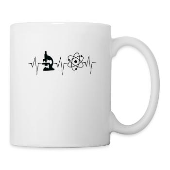 Chimiste rythme cardiaque Microscopes Scientifiques - Mug blanc - blanc - Droite