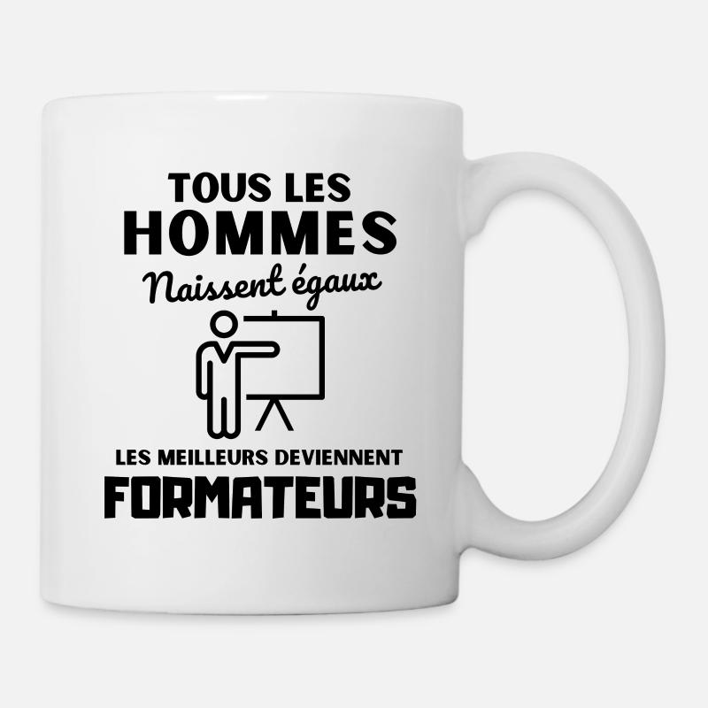 Les meilleurs deviennent formateur - Mug blanc - blanc