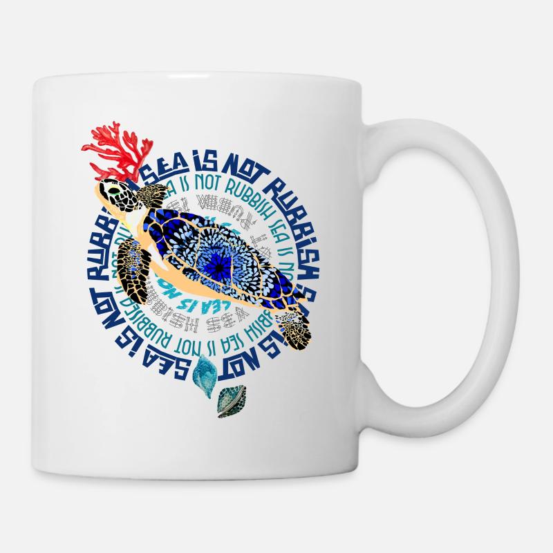 sea is not rubbish - Mug blanc - blanc
