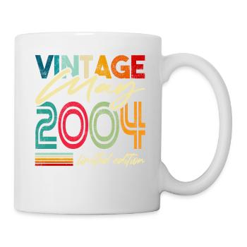 Vintage born May 2004 Birthday Year 2004 - Mug - white - Right