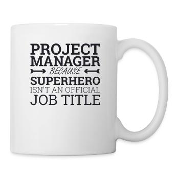 "Project Manager Superhero | Project Manager" - Mug - white - Right