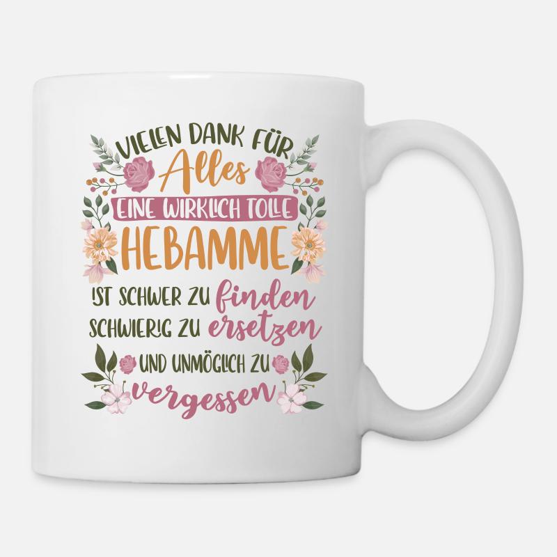 Hebamme Geschenk - Tasse - Weiß