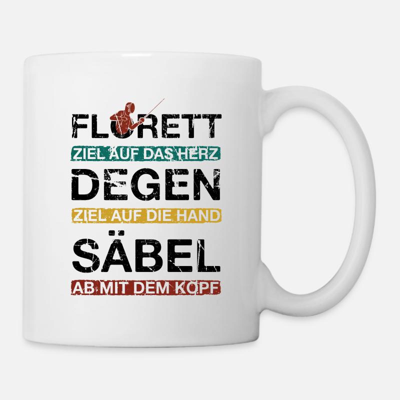 Fechten Fechten - Tasse - Weiß
